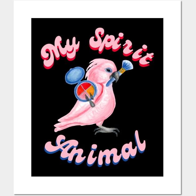 My Spirit Animal is a Cockatoo Parrot Wall Art by IvyLilyArt